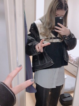 「me（ミイ）のアイテム（ジャケット/アウター）」を使った、Ｒさん（レディース・155cm）の春コーディネート