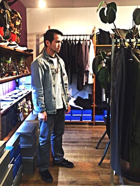 「SASQUATCHfabrix.（サスクワァッチファブリックス）のアイテム」を使った、KEISUKE さん（メンズ・174cm）の冬コーディネート