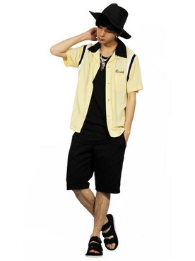 「ツバ広」｜8(eight)さん（メンズ・175cm）の春コーディネート
