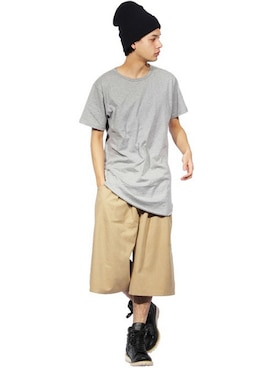 「８(eight)（エイト）のレザー ブレスレット 革 皮 バングル（バングル/リストバンド）」を使った、8(eight)さん（メンズ・175cm）の夏コーディネート