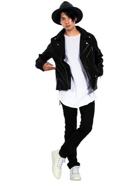 「８(eight)（エイト）のレザー ブレスレット 革 皮 バングル（バングル/リストバンド）」を使った、8(eight)さん（メンズ・175cm）の夏コーディネート