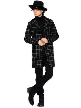 「８(eight)（エイト）のレザー ブレスレット 革 皮 バングル（バングル/リストバンド）」を使った、8(eight)さん（メンズ・175cm）の秋コーディネート