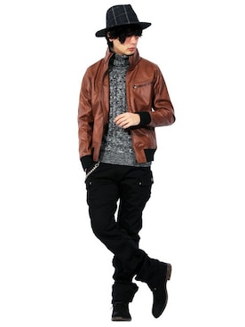 8(eight)さん（メンズ・175cm）の冬コーディネート