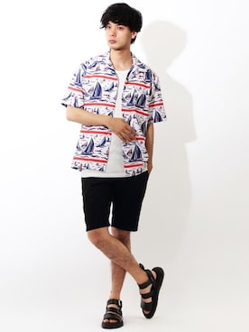 8(eight)さん（メンズ・175cm）の夏コーディネート