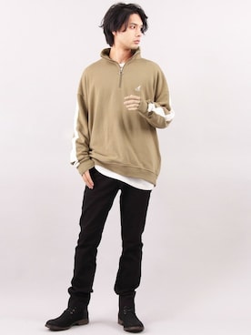「KANGOL（カンゴール）のアイテム（スウェット）」を使った、8(eight)さん（メンズ・175cm）の秋コーディネート