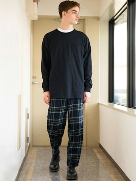 8(eight)さん（メンズ・180cm）の冬コーディネート