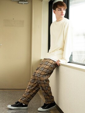 8(eight)さん（メンズ・180cm）の春コーディネート