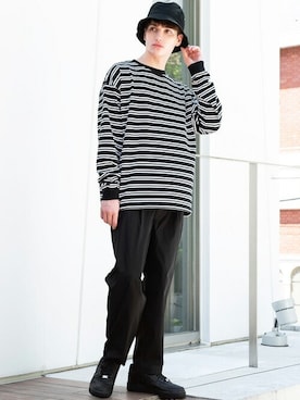 8(eight)さん（メンズ・180cm）の秋コーディネート