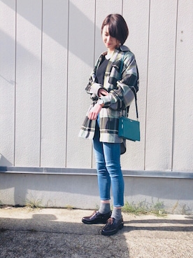 「ORiental TRaffic(ORiental TRaffic)」｜「アイテム（その他アウター）」を使った、hkk8さん（レディース・172cm）の秋コーディネート