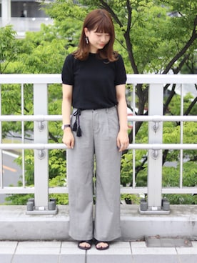 anzuさん（レディース・158cm）の春コーディネート