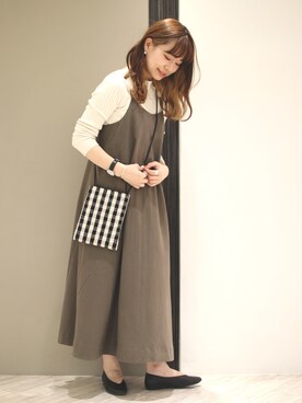 anzuさん（レディース・158cm）の春コーディネート