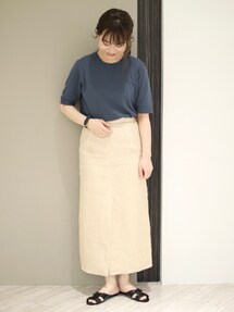 美品 オーラリー AURALEE フィンクスシャンブレースリットスカート タイト AURALEE（オーラリー）の「Finx Chambray Slit Skirt（スカート