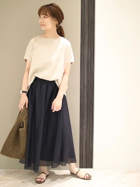 anzuさん（レディース・158cm）の春コーディネート