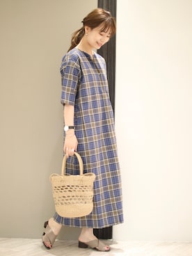 「FORK&SPOON」｜anzuさん（レディース・158cm）の夏コーディネート