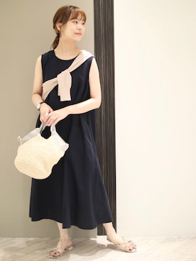 「FORK&SPOON」｜anzuさん（レディース・158cm）の夏コーディネート