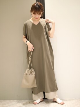 「FORK&SPOON」｜anzuさん（レディース・158cm）の夏コーディネート