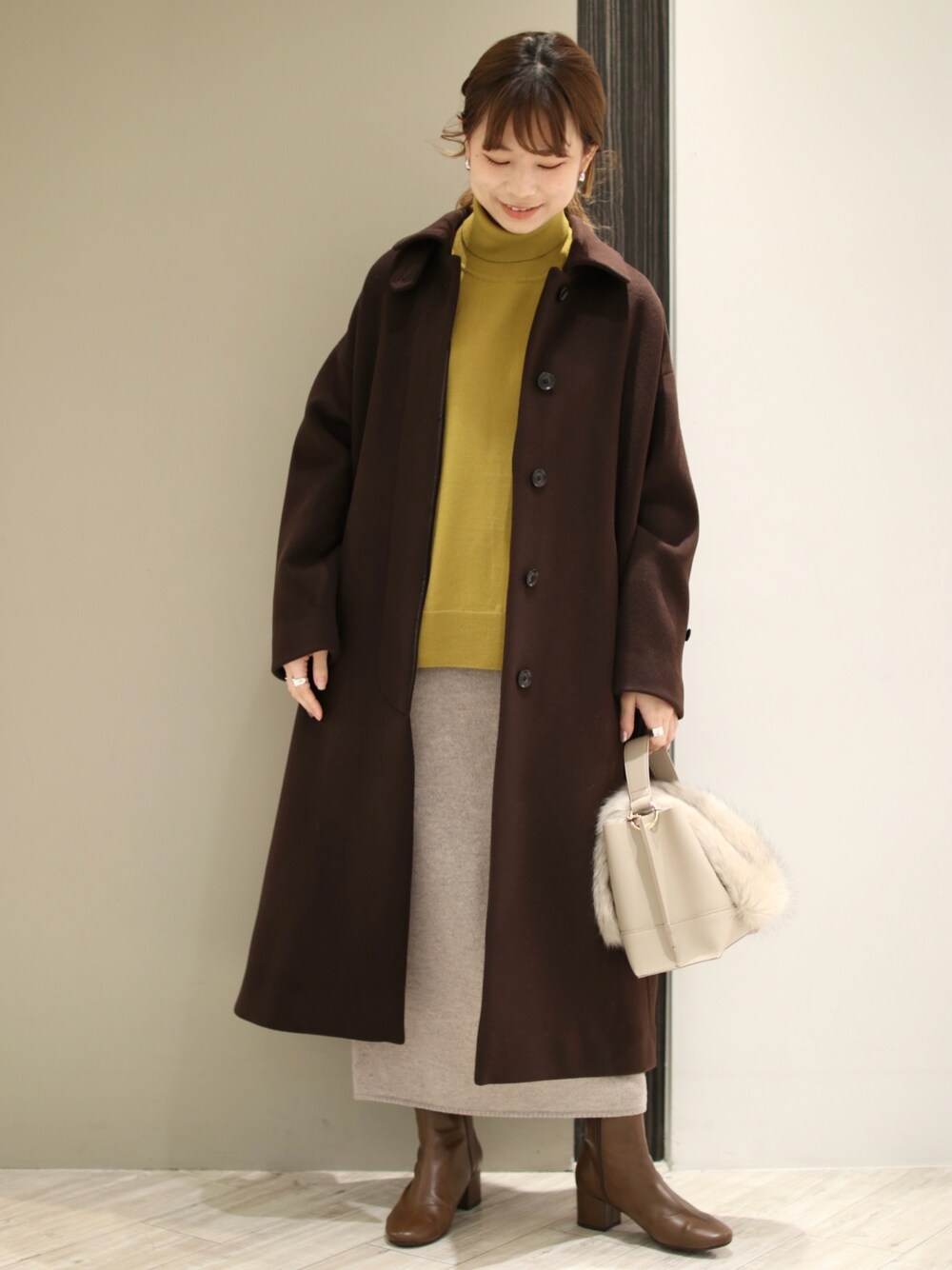 かぐれ（カグレ）の「ウールバルマカンコート（ステンカラー