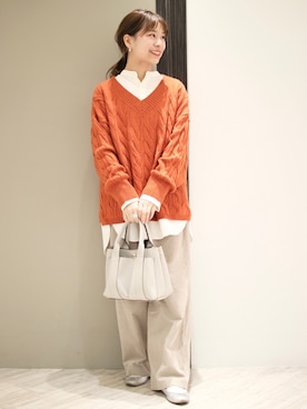 anzuさん（レディース・158cm）の冬コーディネート