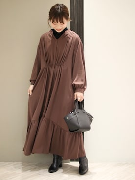 anzuさん（レディース・158cm）の冬コーディネート