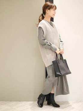 anzuさん（レディース・158cm）の冬コーディネート