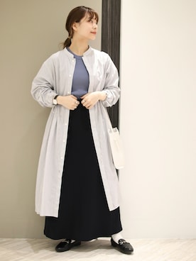 「GYMPHLEX（ジムフレックス）のアイテム（その他アウター）」を使った、anzuさん（レディース・158cm）の春コーディネート