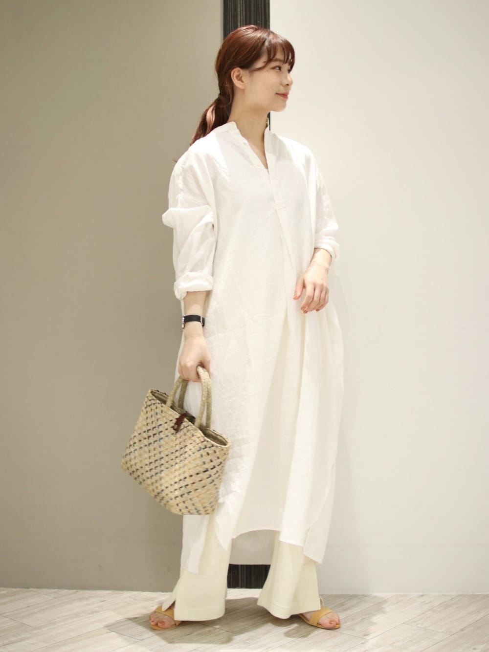 かぐれ（カグレ）の「リネンシャツワンピース（ワンピース）」 - WEAR