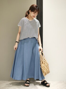 anzuさん（レディース・158cm）の夏コーディネート