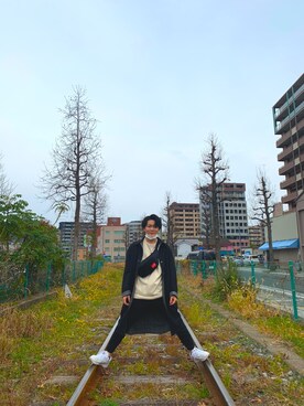 ひーさん（メンズ・165cm）の冬コーディネート