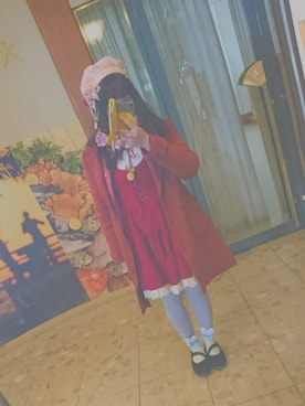「ロリィタ」｜「アイテム（ハンチング/ベレー帽）」を使った、erikaさん（レディース・157cm）の冬コーディネート