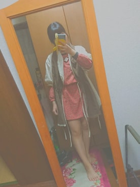 「ジム」｜「アイテム（シャツワンピース）」を使った、erikaさん（レディース・157cm）の春コーディネート