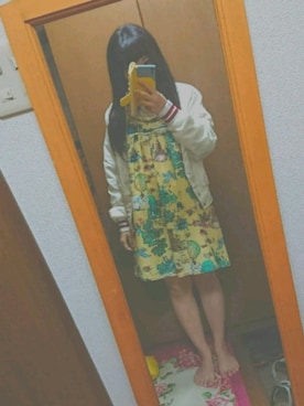 「ジム」｜「アイテム（ブルゾン）」を使った、erikaさん（レディース・157cm）の春コーディネート