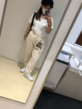 「チャイハネ（チャイハネ）のアイテム（キャップ）」を使った、makaaa001さん（レディース・150cm）の春コーディネート