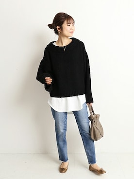 Yuriさん（レディース・159cm）の冬コーディネート