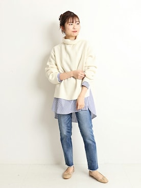 Yuriさん（レディース・159cm）の冬コーディネート