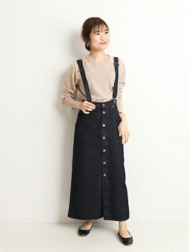 Yuriさん（レディース・159cm）の冬コーディネート