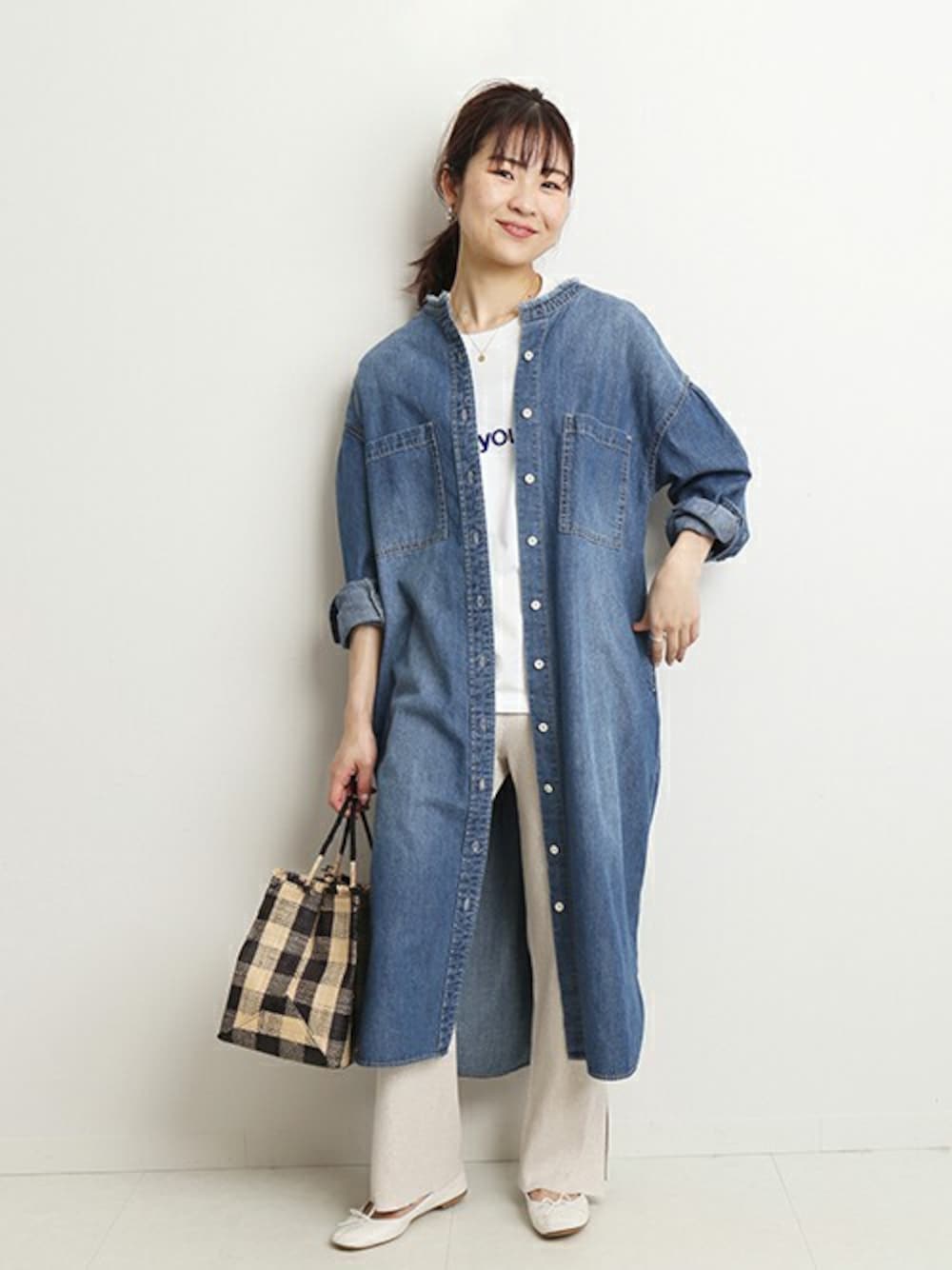 【セール！】IENA★デニムロングシャツ 美品 SLOBE IENA スローブ イエナ Le Denim デニム シャツ ロング