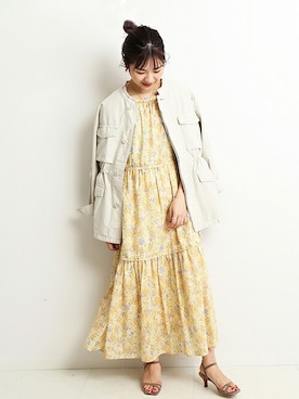 「SLOBE IENA（スローブイエナ）のアイテム（ワンピース/ドレス）」を使った、Yuriさん（レディース・159cm）の冬コーディネート