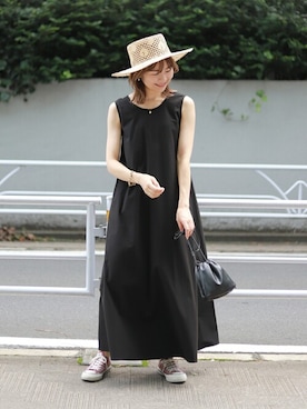 「スローブイエナ」｜「アイテム（帽子）」を使った、Yuriさん（レディース・159cm）の夏コーディネート