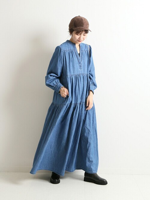 セール】【Healthy denim/ヘルシーデニム】 CAFTAN EXデニムロング