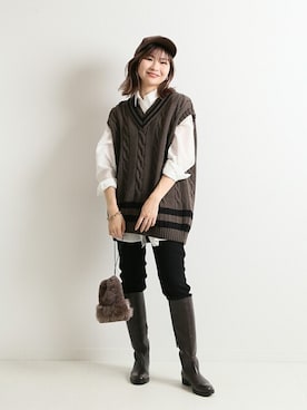 「スローブイエナ」｜「アイテム（帽子）」を使った、Yuriさん（レディース・159cm）の夏コーディネート