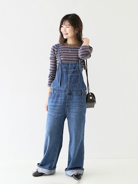 「スローブイエナ」｜「アイテム（オールインワン・サロペット）」を使った、Yuriさん（レディース・159cm）の夏コーディネート