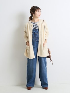 「スローブイエナ」｜「アイテム（オールインワン・サロペット）」を使った、Yuriさん（レディース・159cm）の夏コーディネート