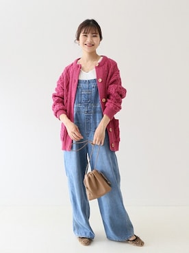 「スローブイエナ」｜「アイテム（オールインワン・サロペット）」を使った、Yuriさん（レディース・159cm）の夏コーディネート