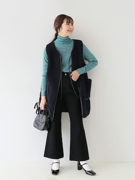 「SLOBE IENA（スローブイエナ）のアイテム（パンプス）」を使った、Yuriさん（レディース・159cm）の秋コーディネート