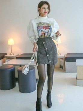 「D&B By DABAGIRL（-）のアイテム」を使った、DaBaGIRLさん（レディース・163cm）の秋コーディネート