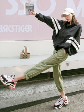 「D&B By DABAGIRL（-）のアイテム（その他アウター）」を使った、DaBaGIRLさん（レディース・164cm）の春コーディネート