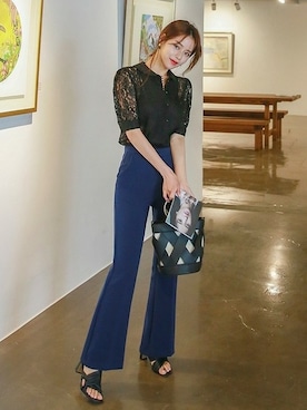 「D&B By DABAGIRL（-）のアイテム」を使った、DaBaGIRLさん（レディース・163cm）の春コーディネート