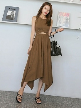 「D&B By DABAGIRL（-）のアイテム」を使った、DaBaGIRLさん（レディース・163cm）の夏コーディネート