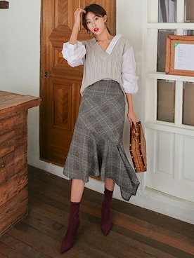 「D&B By DABAGIRL（-）のアイテム」を使った、DaBaGIRLさん（レディース・163cm）の秋コーディネート