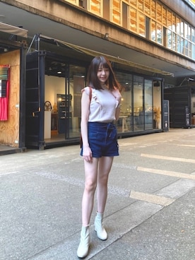 「TAIPEI」｜「アイテム（ブーティ）」を使った、Ming 🍬さん（レディース・161cm）の春コーディネート